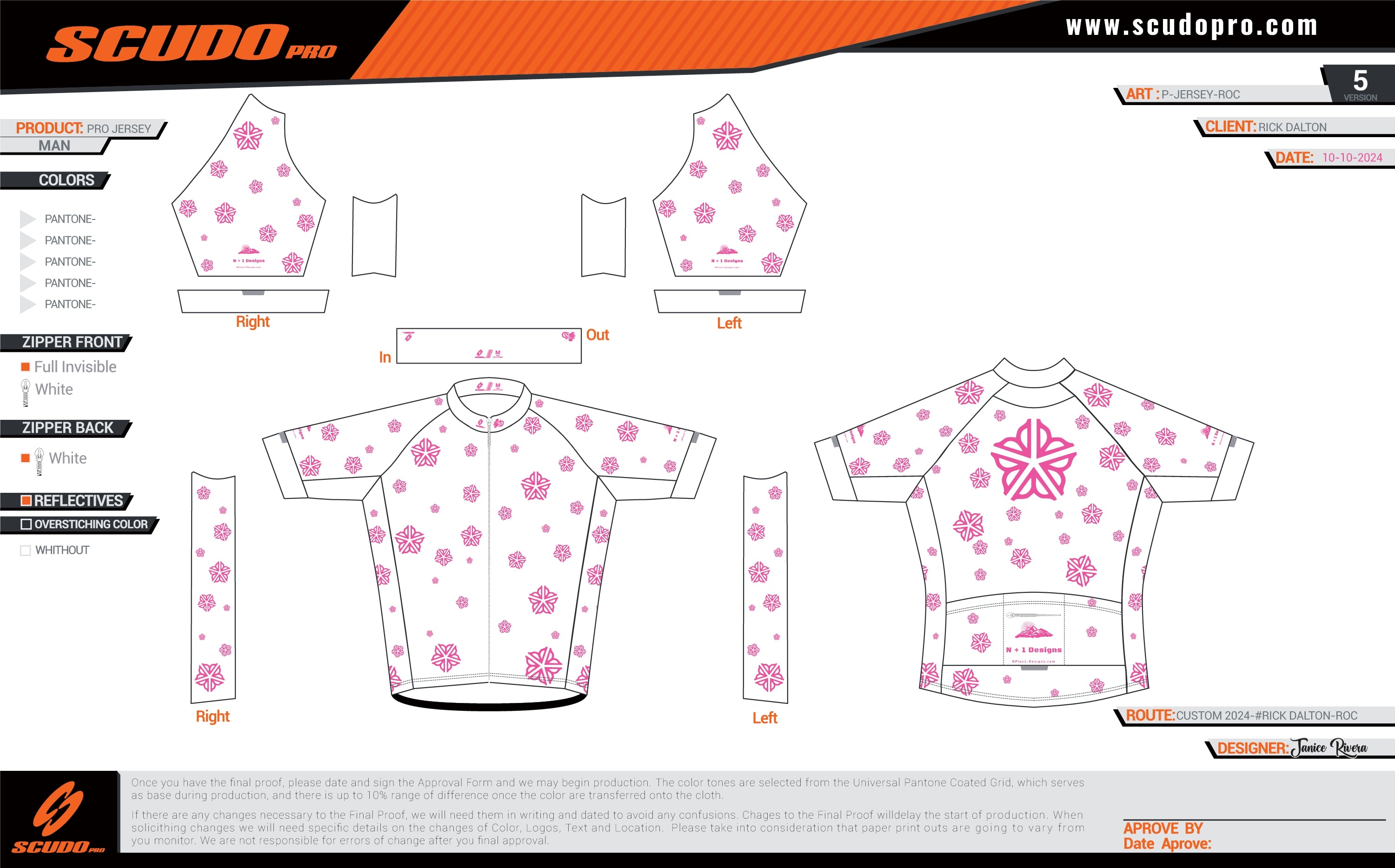 ROC PINK Logos/White Background  2024 | Cycling WOMEN |