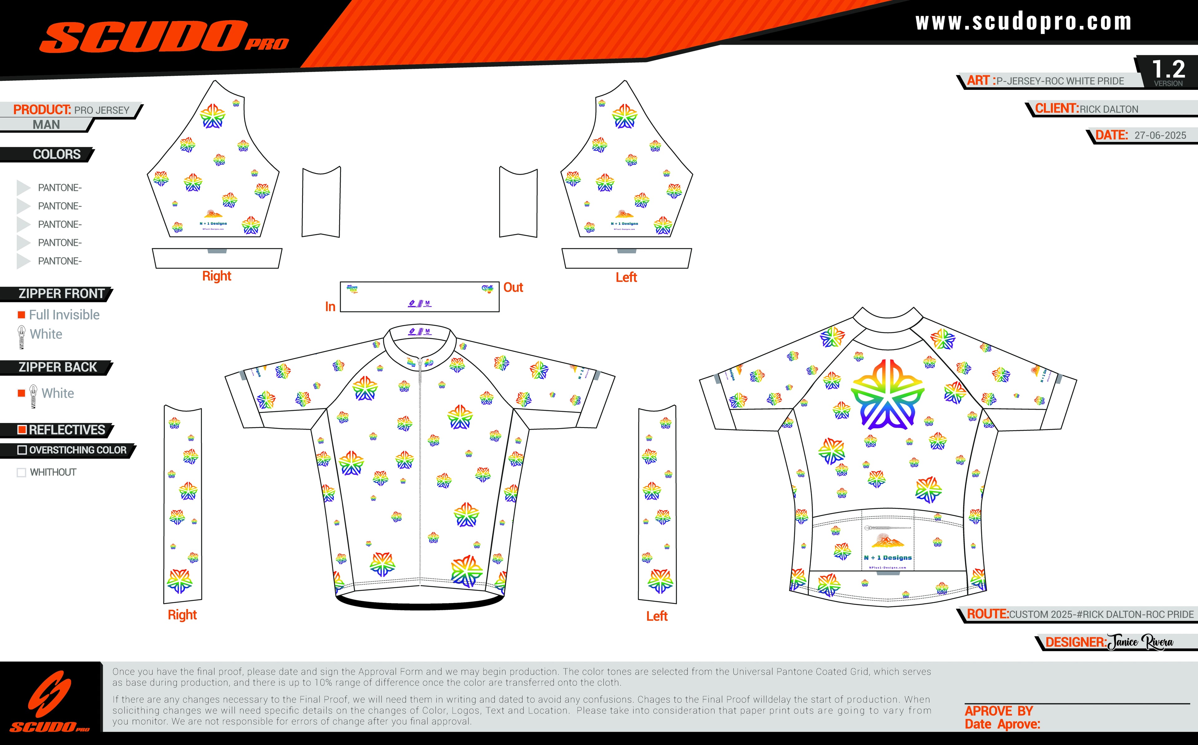 ROC White Pride Logos | Cycling