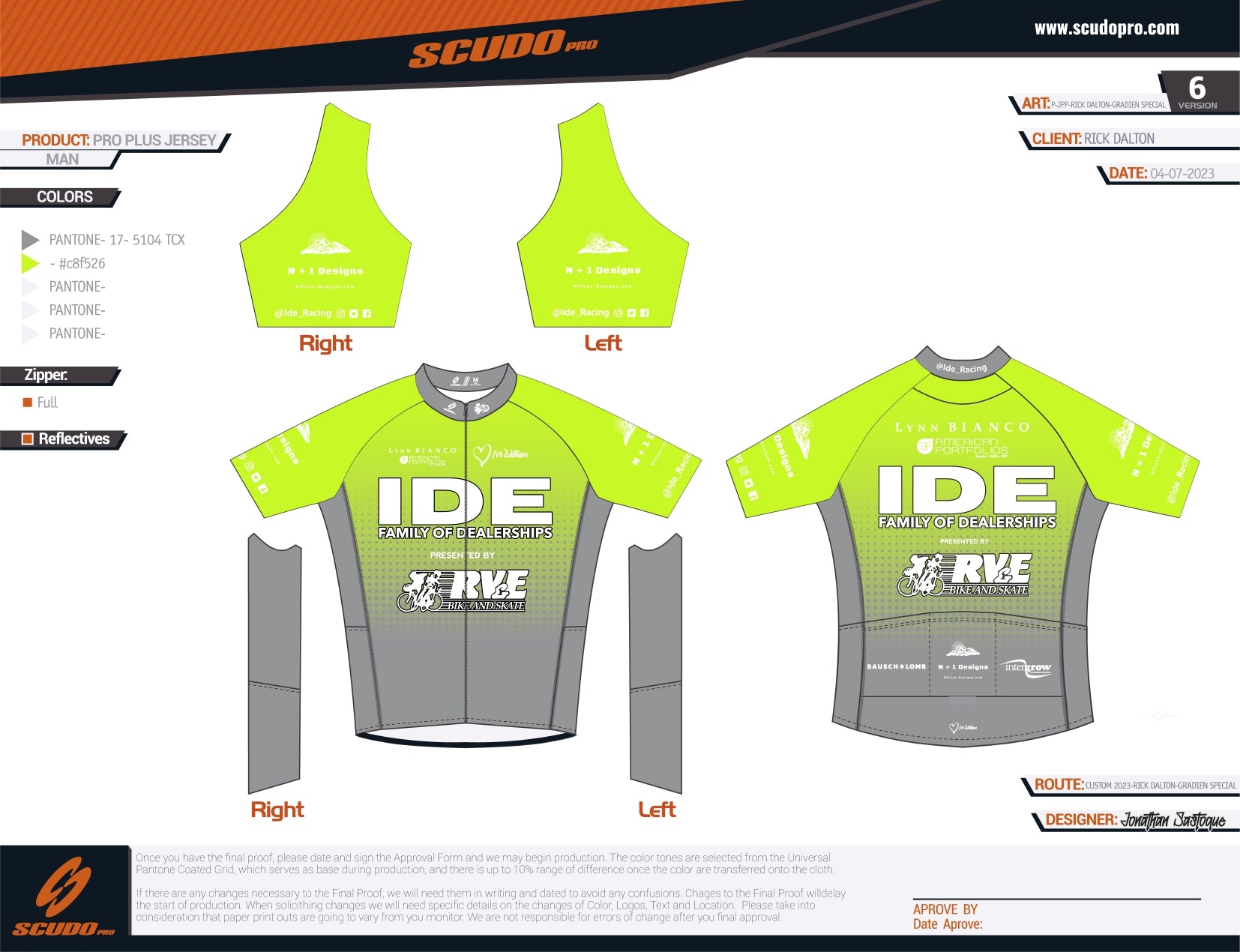 High Viz IDE | Short Sleeve Cycling Jersey
