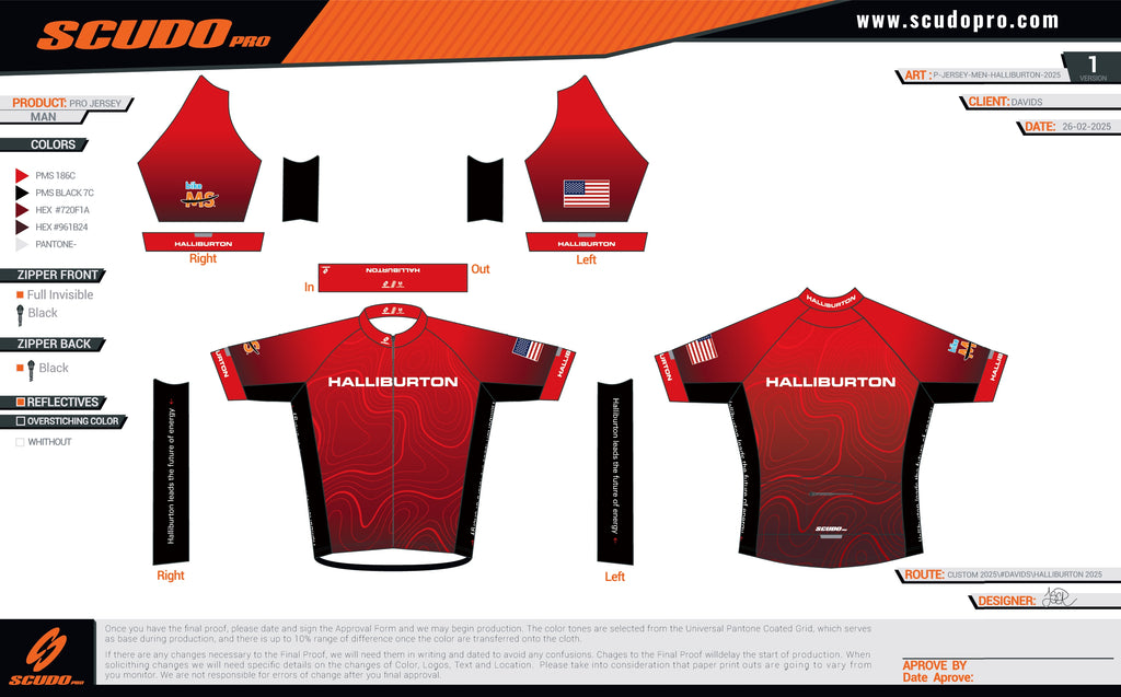 Halliburton | Pro Fit | Short Sleeve Cycling Jersey  | 2025 | Men and Women