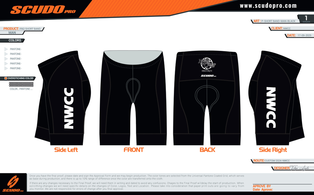NWCC | PRO Cycling Short | Black-NWCC | Men and Woman