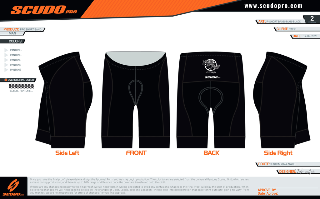 NWCC | PRO Cycling Short | Black-Black | Men and Woman