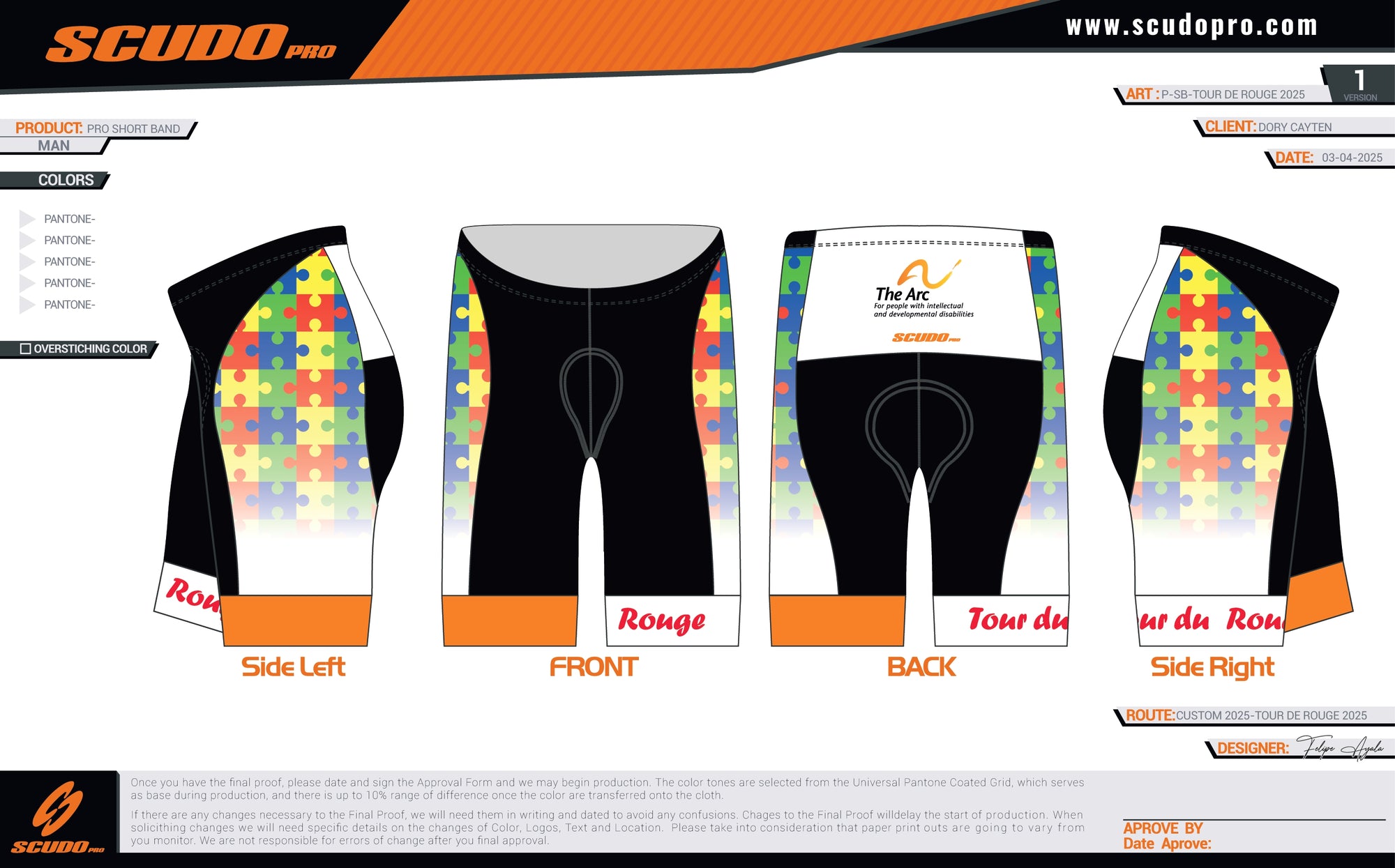 Tour du Rouge 2024 | PRO-Cycling Shorts  | Men and Women