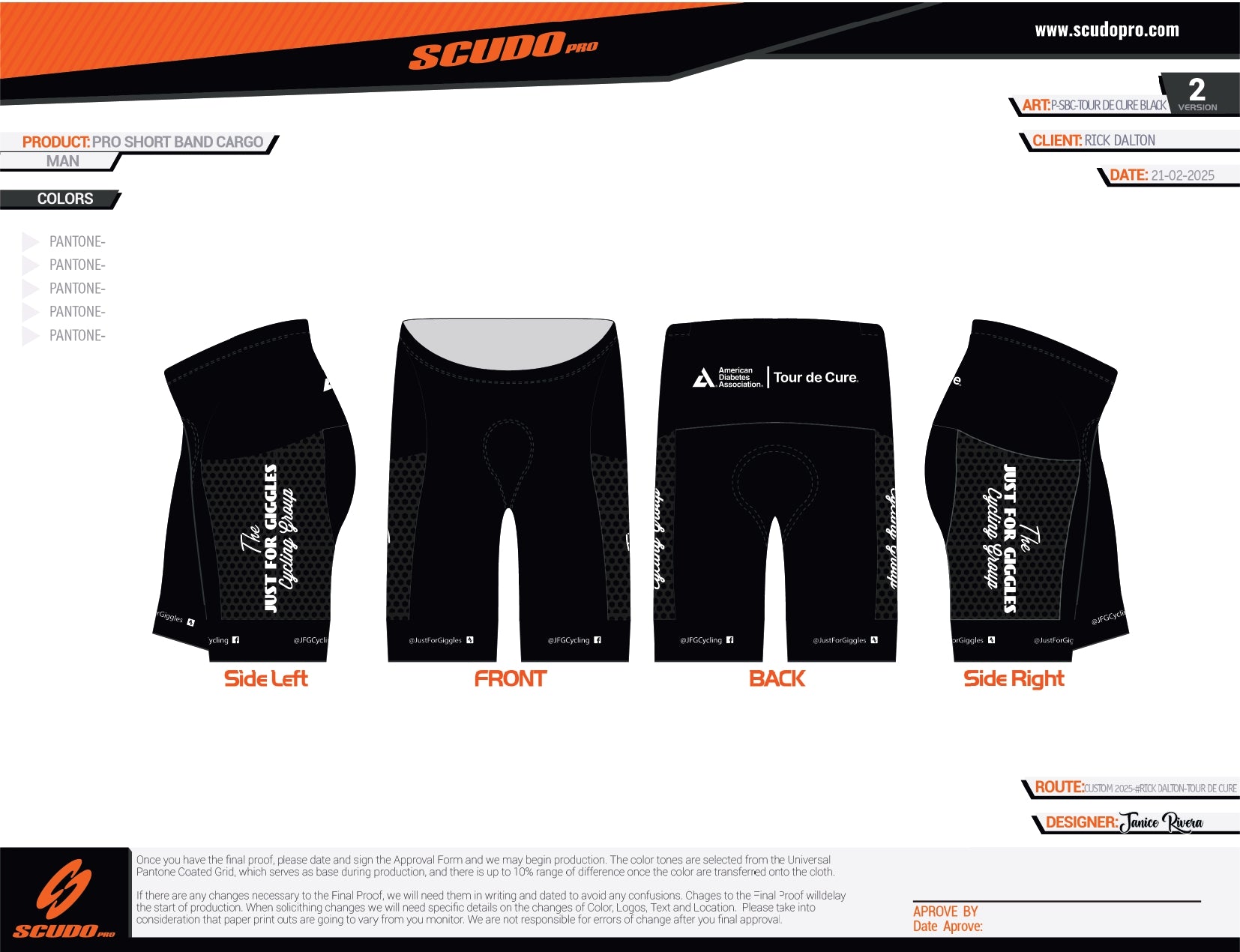 JFG TOUR DE CURE 2025 | RED | CARGO PRO BOTTOMS