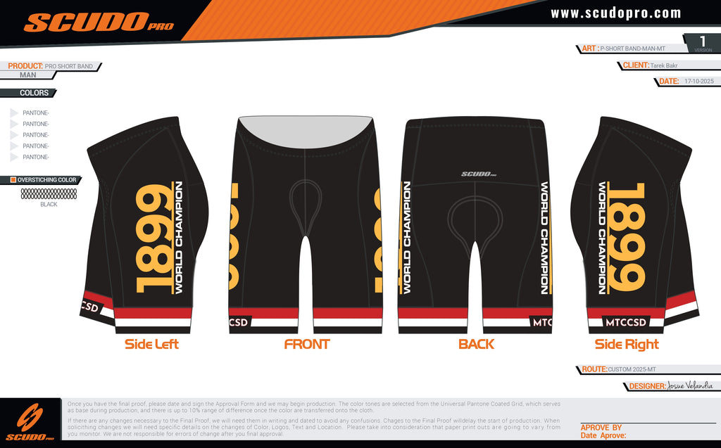 MTCCSD | 2026 | PRO Cycling Shorts