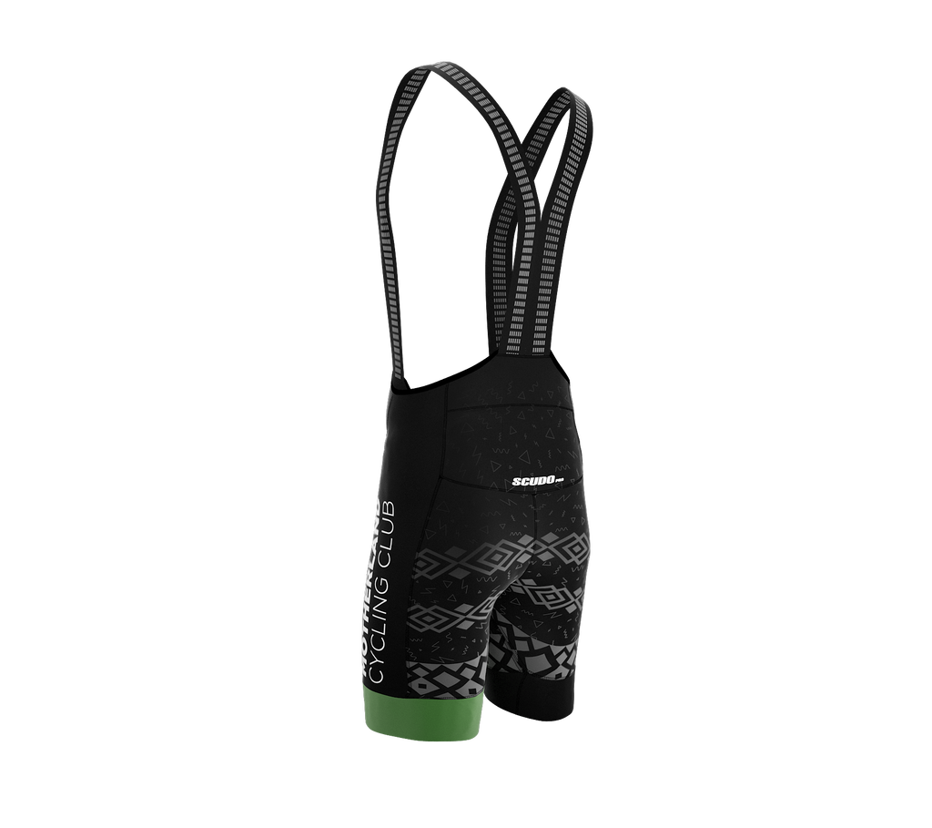 MOTHERLAND  | PRO-BIB Cycling Shorts  | Green Gripper | Men and Women