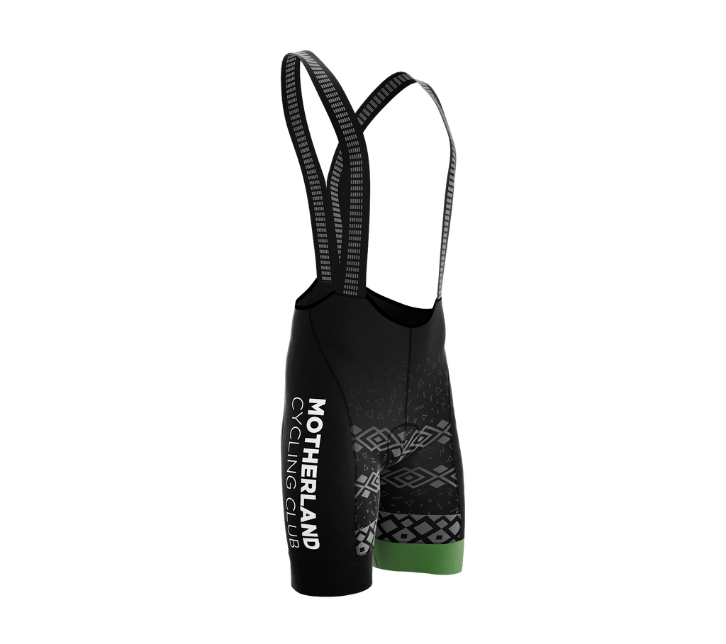 MOTHERLAND  | PRO-BIB Cycling Shorts  | Green Gripper | Men and Women
