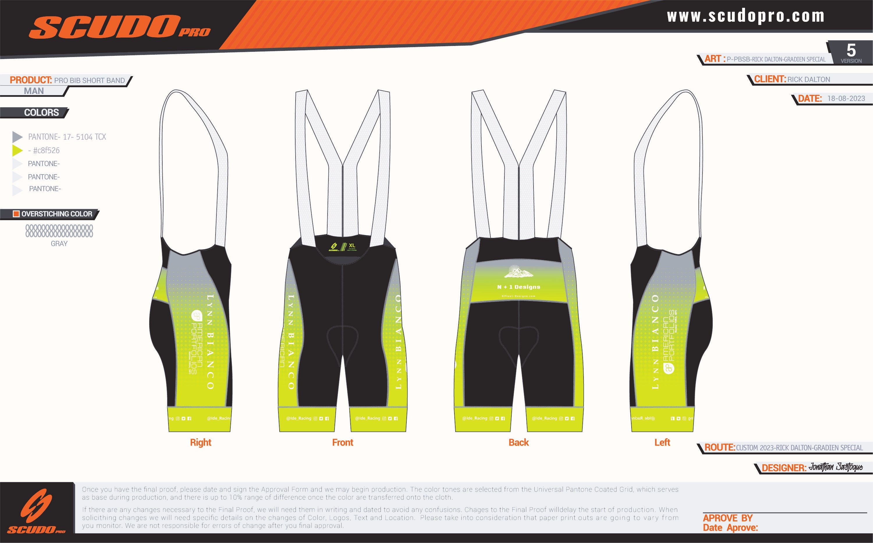 High Viz IDE | PRO-BIB Cycling Shorts | Men and Women