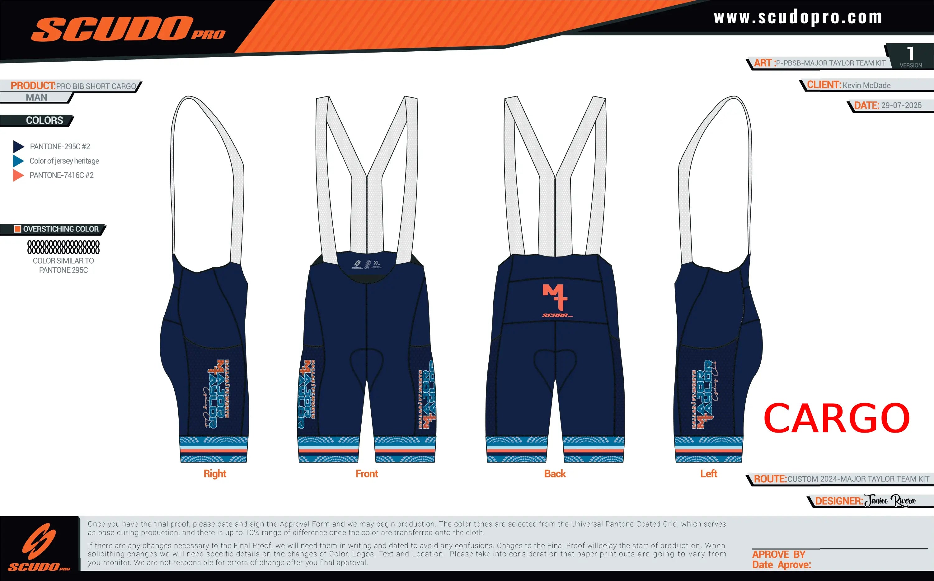 Major Taylor DFW Standard Kit | CARGO | PRO-BIB Cycling Shorts | Men and Women OFFICIAL