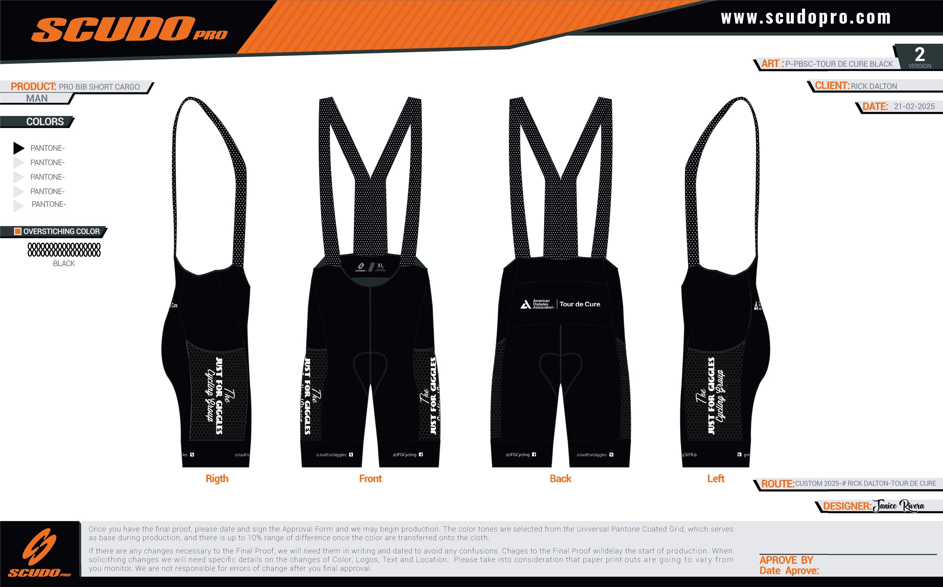 JFG TOUR DE CURE 2025 | RED | CARGO PRO BOTTOMS