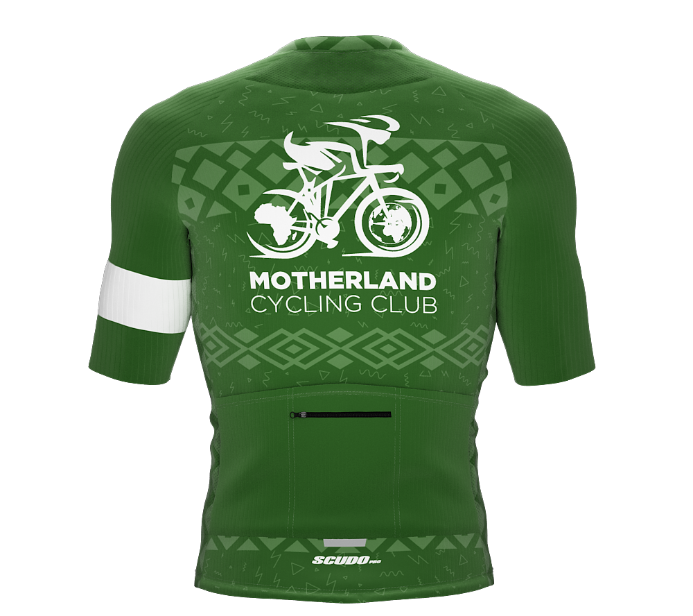 MOTHERLAND | Elite Fit | Short Sleeve Cycling Jersey | Green | Men and Women