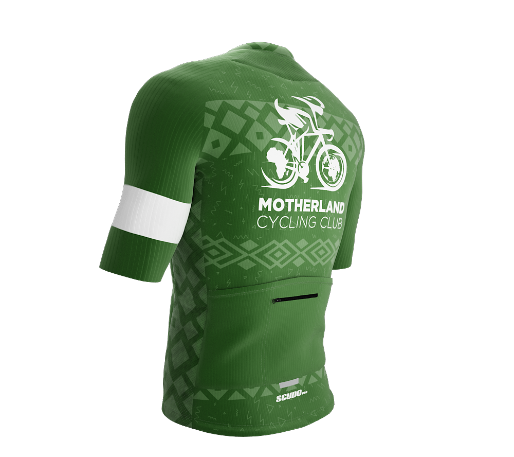 MOTHERLAND | Elite Fit | Short Sleeve Cycling Jersey | Green | Men and Women