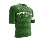 MOTHERLAND | Elite Fit | Short Sleeve Cycling Jersey | Green | Men and Women