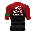 MOTHERLAND | Elite Fit | Short Sleeve Cycling Jersey | Red Gradient | Men and Women