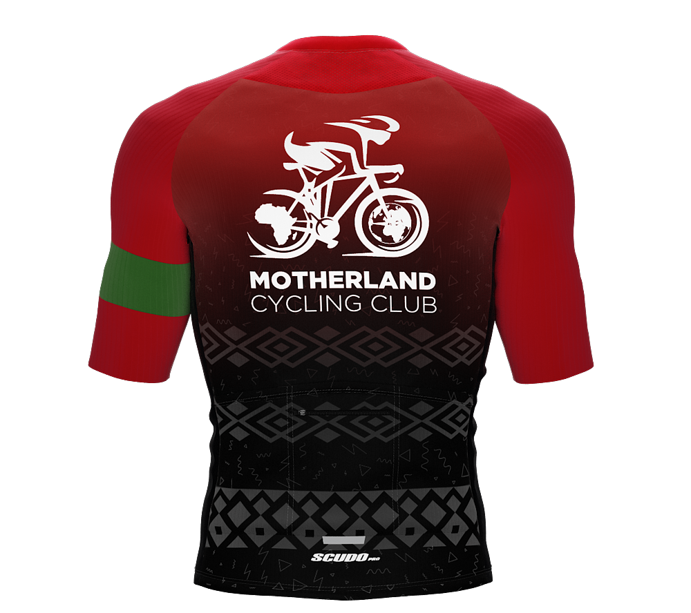 MOTHERLAND | Elite Fit | Short Sleeve Cycling Jersey | Red Gradient | Men and Women