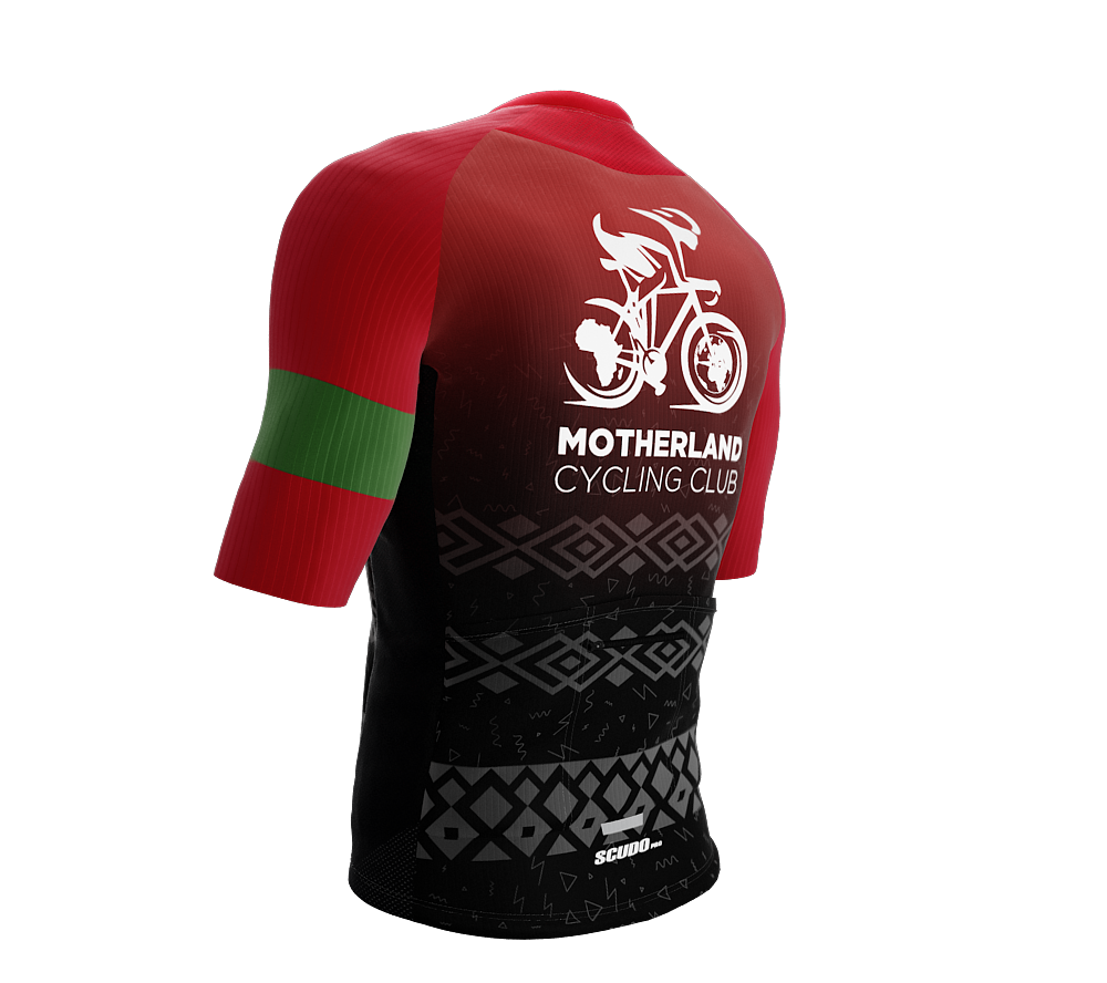 MOTHERLAND | Elite Fit | Short Sleeve Cycling Jersey | Red Gradient | Men and Women