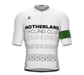 MOTHERLAND | Elite Fit | Short Sleeve Cycling Jersey | White | Men and Women