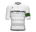MOTHERLAND | Elite Fit | Short Sleeve Cycling Jersey | White | Men and Women