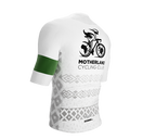 MOTHERLAND | Elite Fit | Short Sleeve Cycling Jersey | White | Men and Women