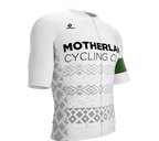 MOTHERLAND | Elite Fit | Short Sleeve Cycling Jersey | White | Men and Women