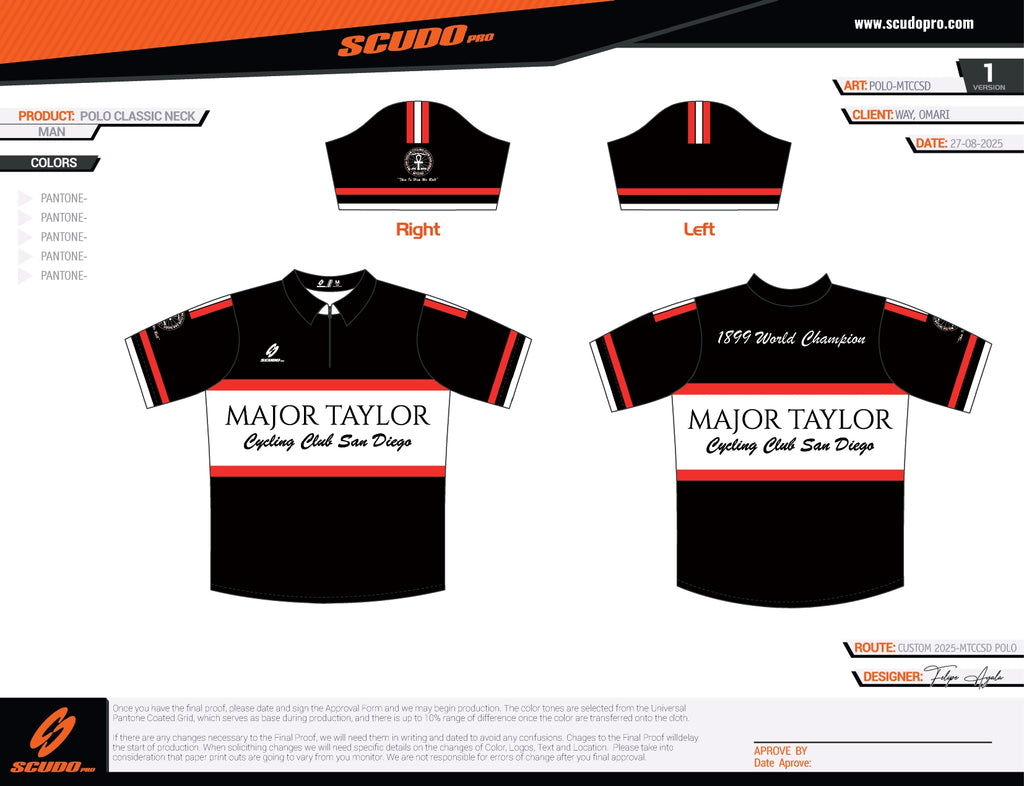 MTCCSD | Legacy | Polo Black | Unisex