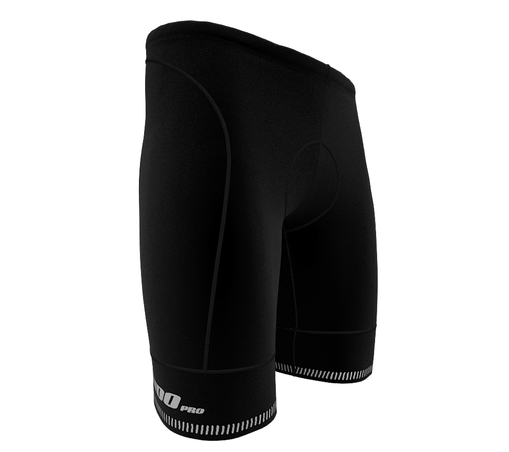 Black Reflective PRO Cycling Short | Men and Women