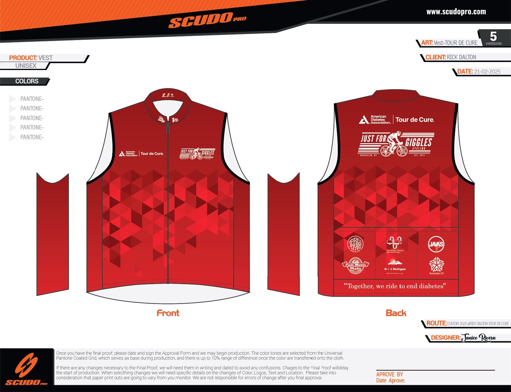 JFG TOUR DE CURE  2025 | RED | Cycling MEN