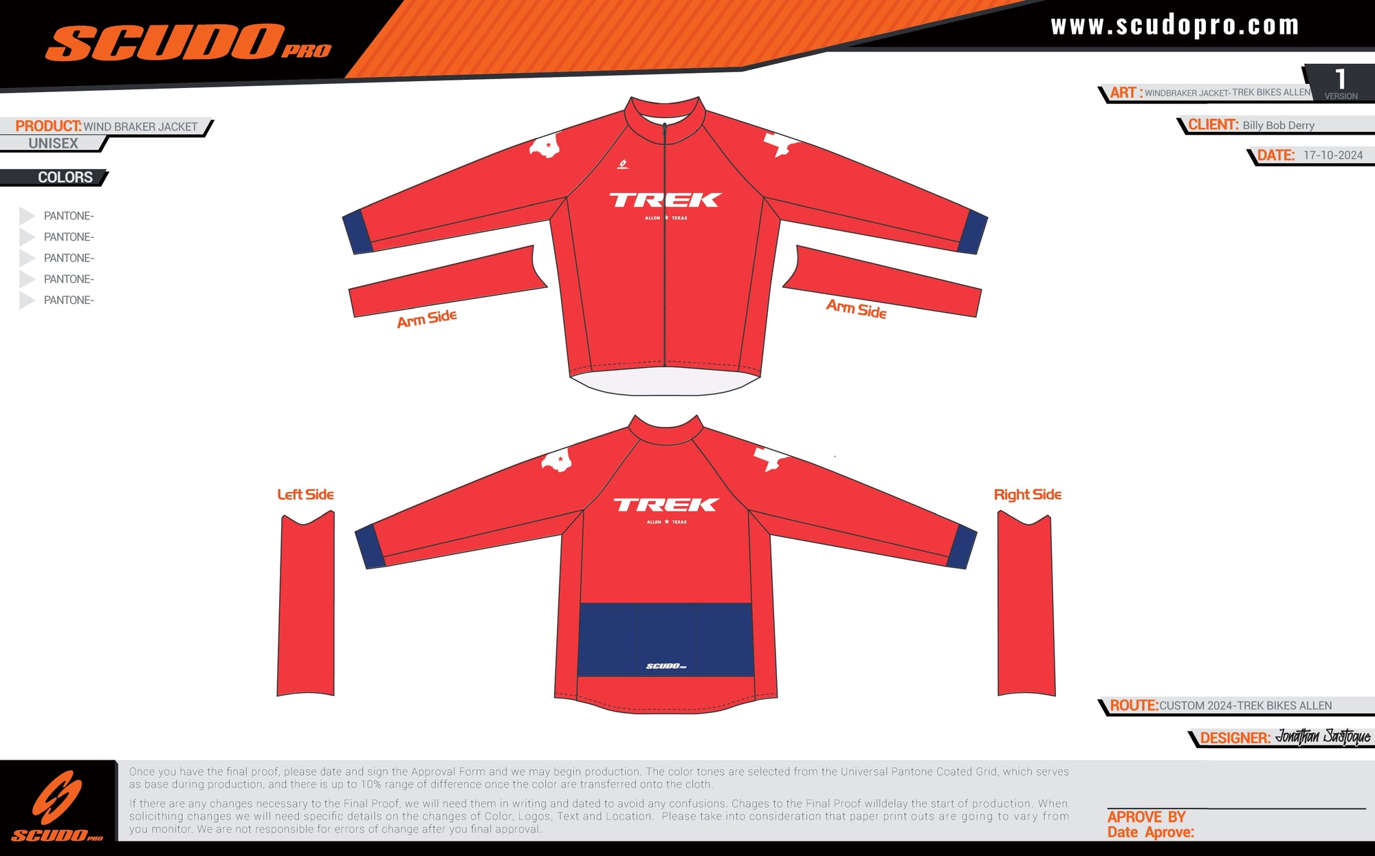 Trek Allen | Wind Breaker Jacket | Unisex