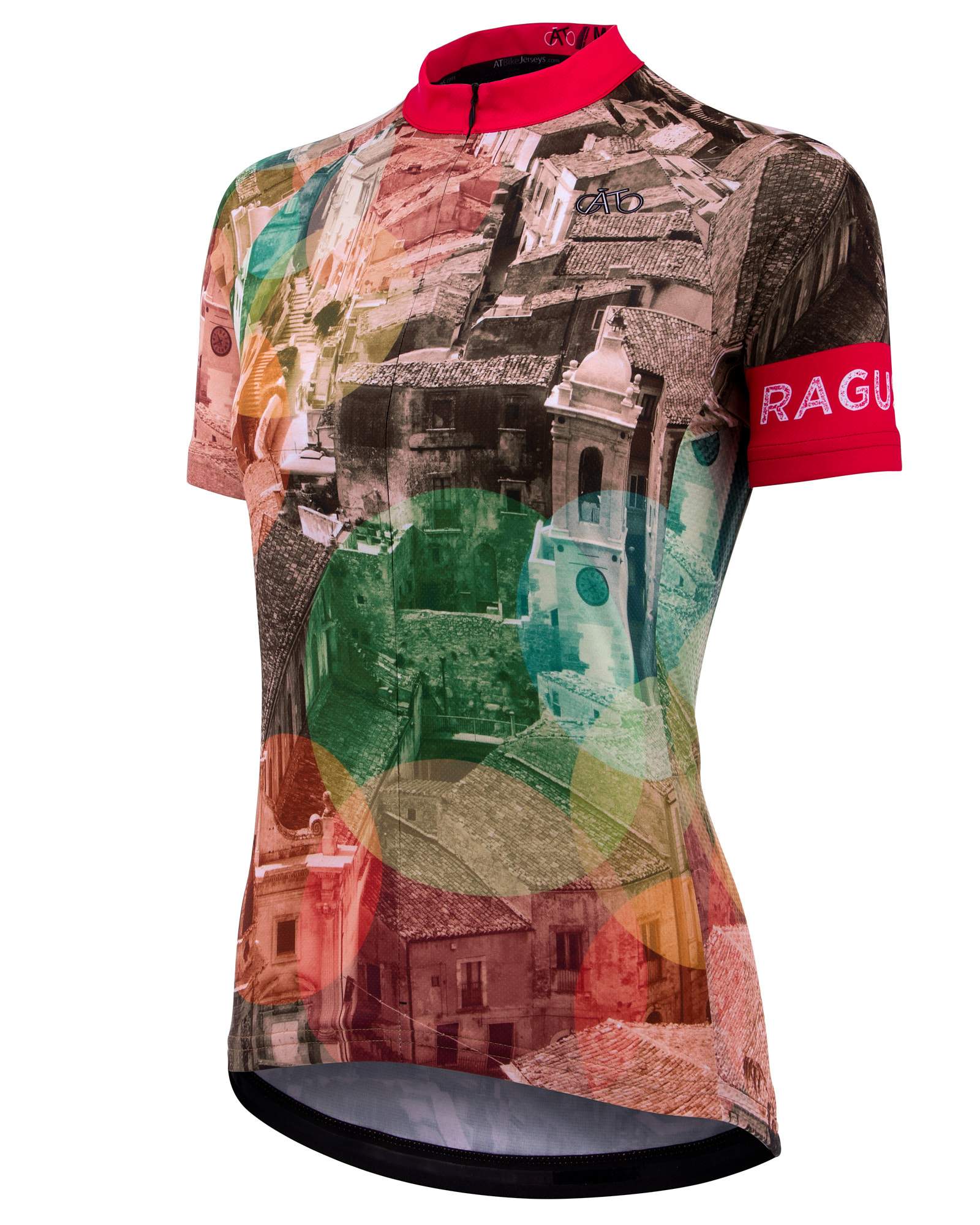 AT | Club Fit | Short Sleeve Cycling Jersey Sicily - Ragusa Old Town | WOMEN