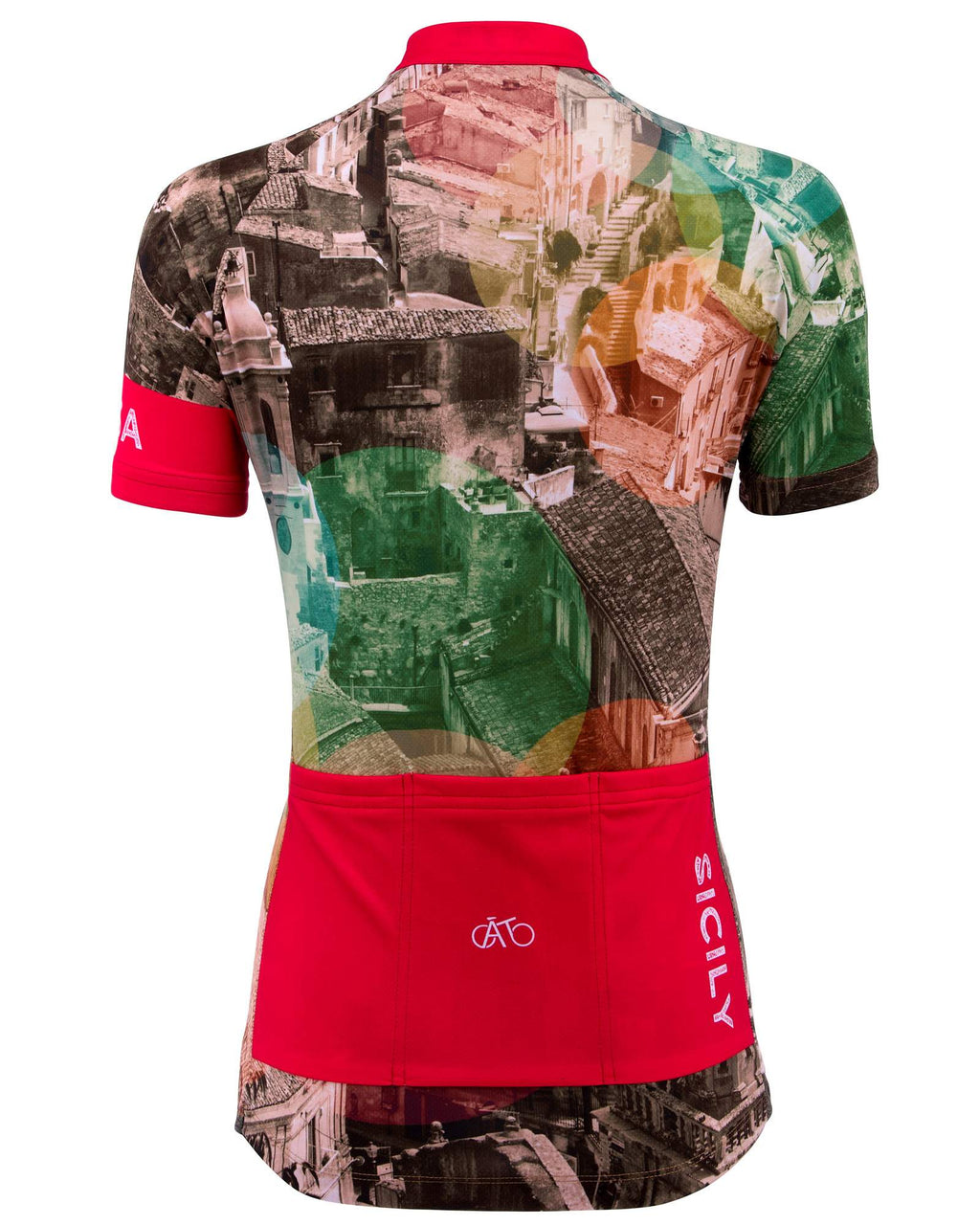 AT | Club Fit | Short Sleeve Cycling Jersey Sicily - Ragusa Old Town | WOMEN