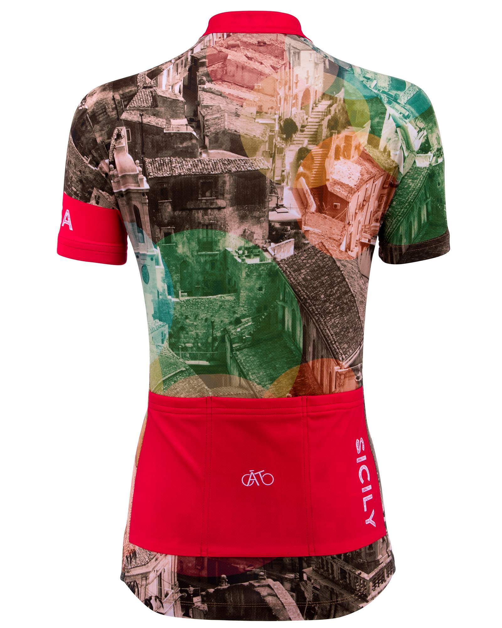 AT | Club Fit | Short Sleeve Cycling Jersey Sicily - Ragusa Old Town | WOMEN