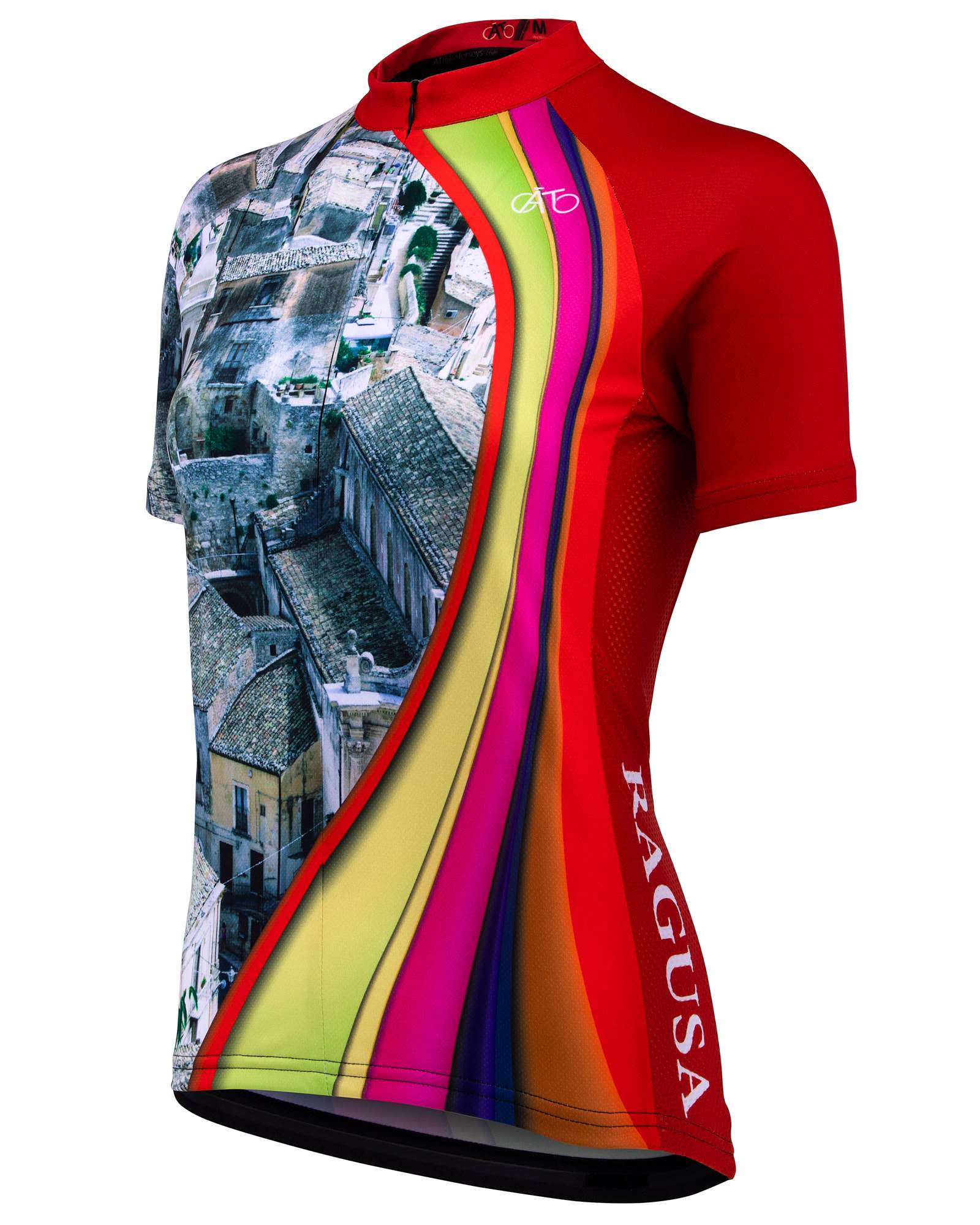 AT | Club Fit | Short Sleeve Cycling Jersey Sicily - Ragusa Dome | WOMEN