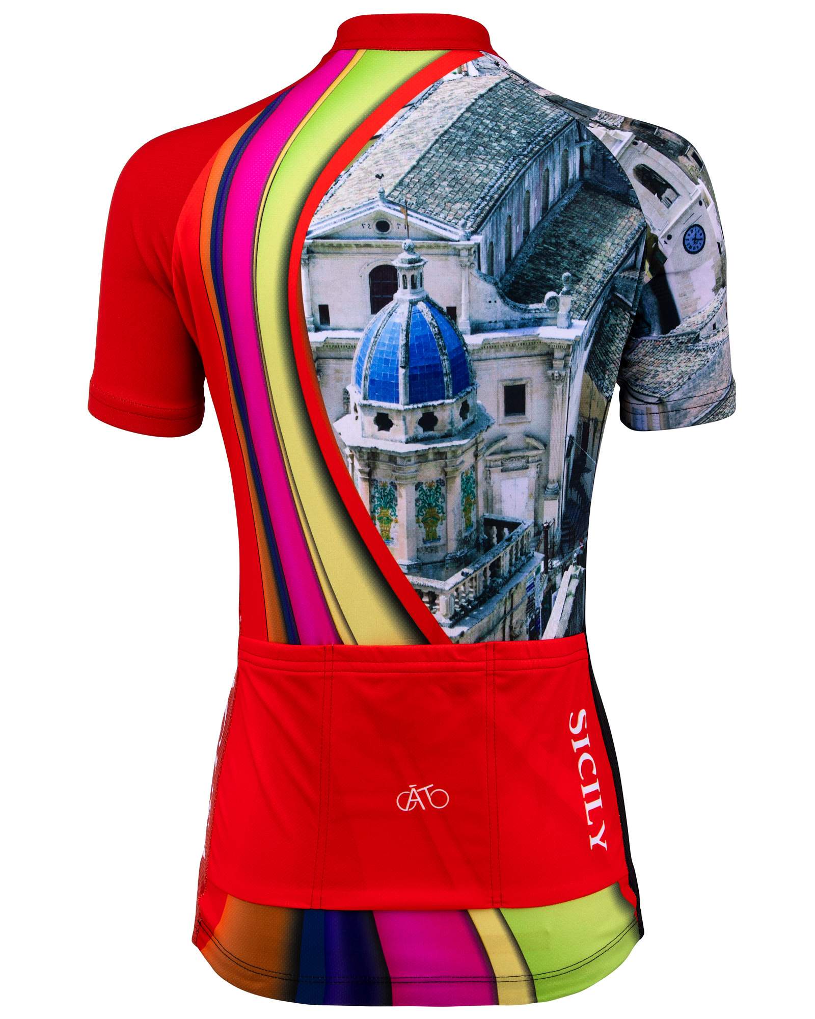 AT | Club Fit | Short Sleeve Cycling Jersey Sicily - Ragusa Dome | WOMEN