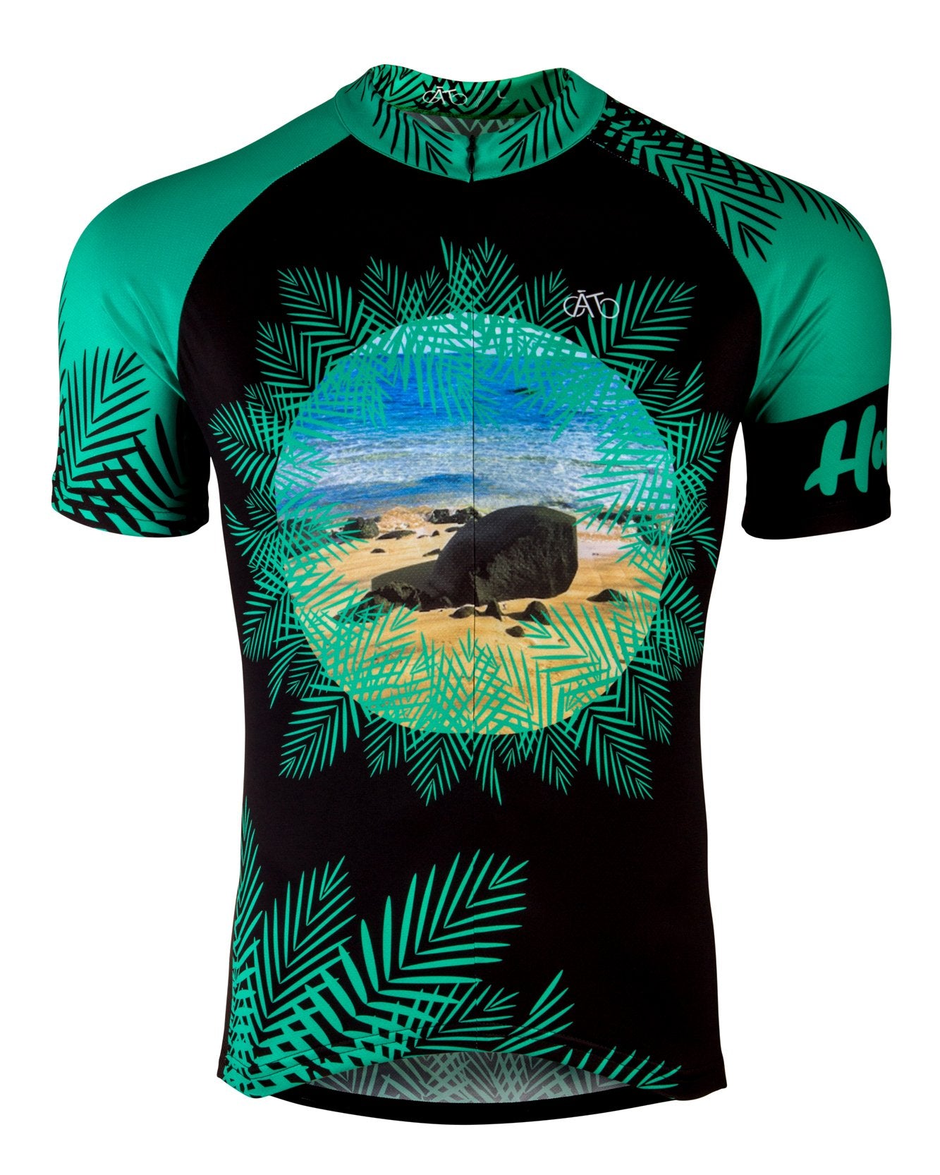 AT | Club Fit | Short Sleeve Cycling Jersey Hawaii - Beach View | MEN