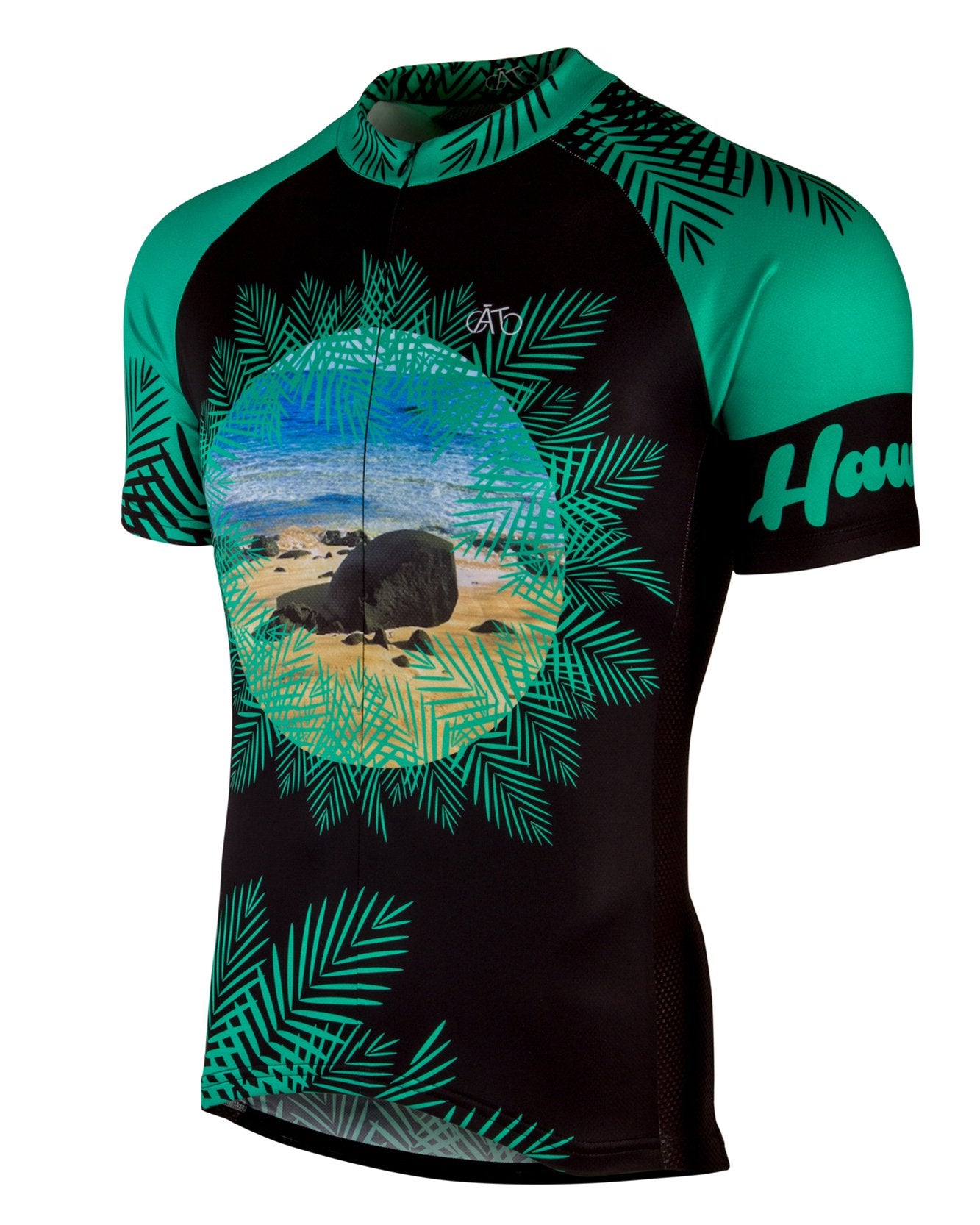 AT | Club Fit | Short Sleeve Cycling Jersey Hawaii - Beach View | MEN