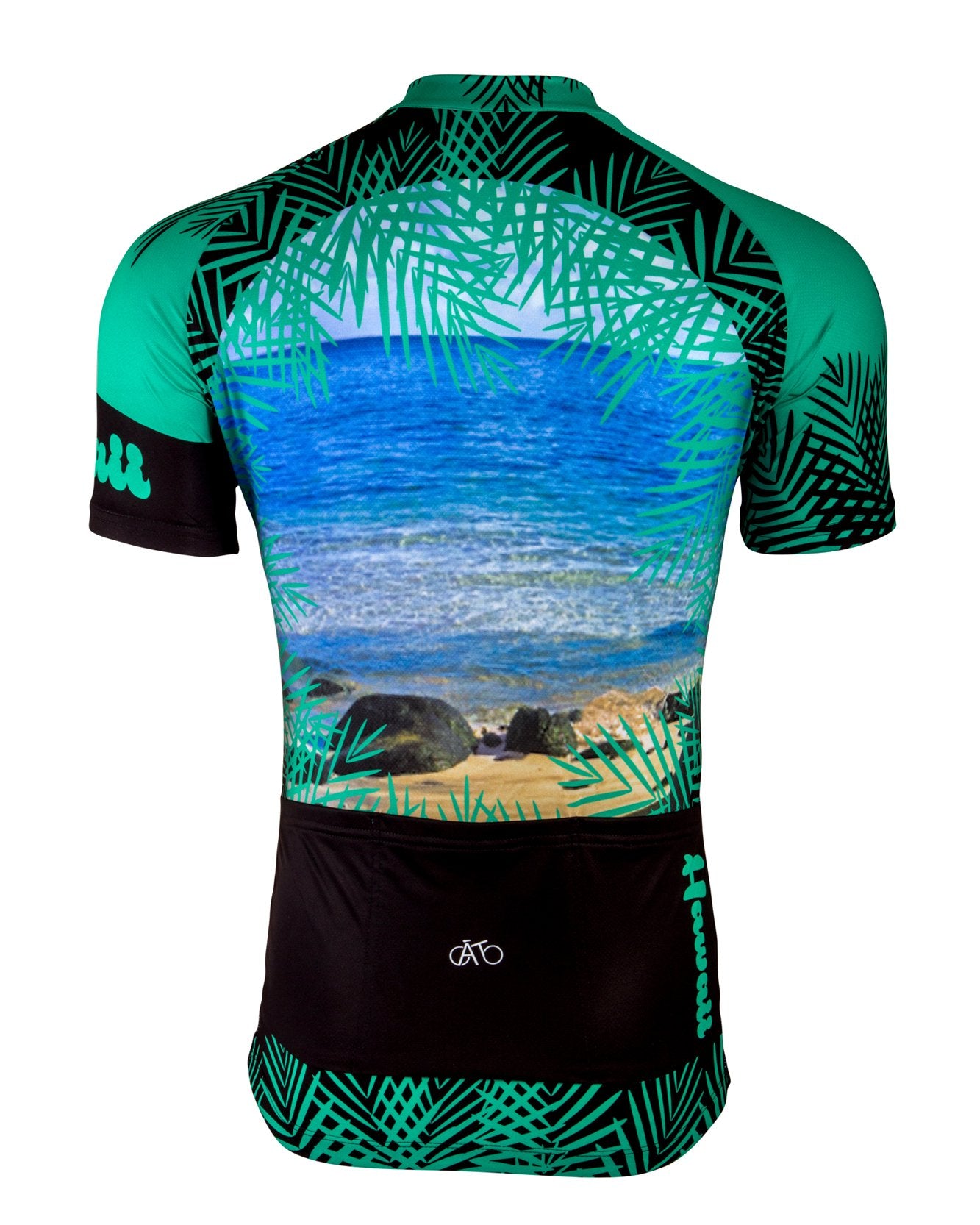 AT | Club Fit | Short Sleeve Cycling Jersey Hawaii - Beach View | MEN