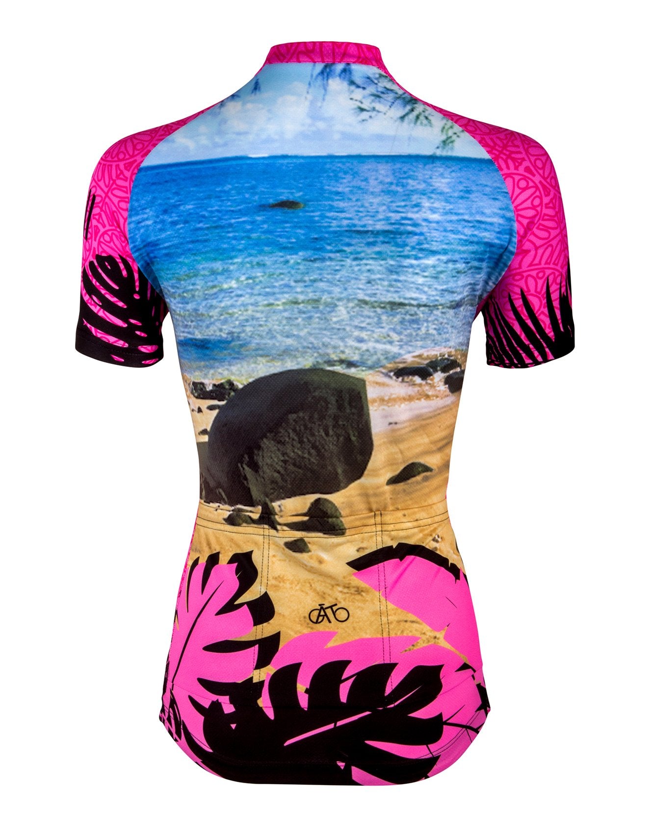 AT | Club Fit | Short Sleeve Cycling Jersey Hawaii - Beach View | WOMEN