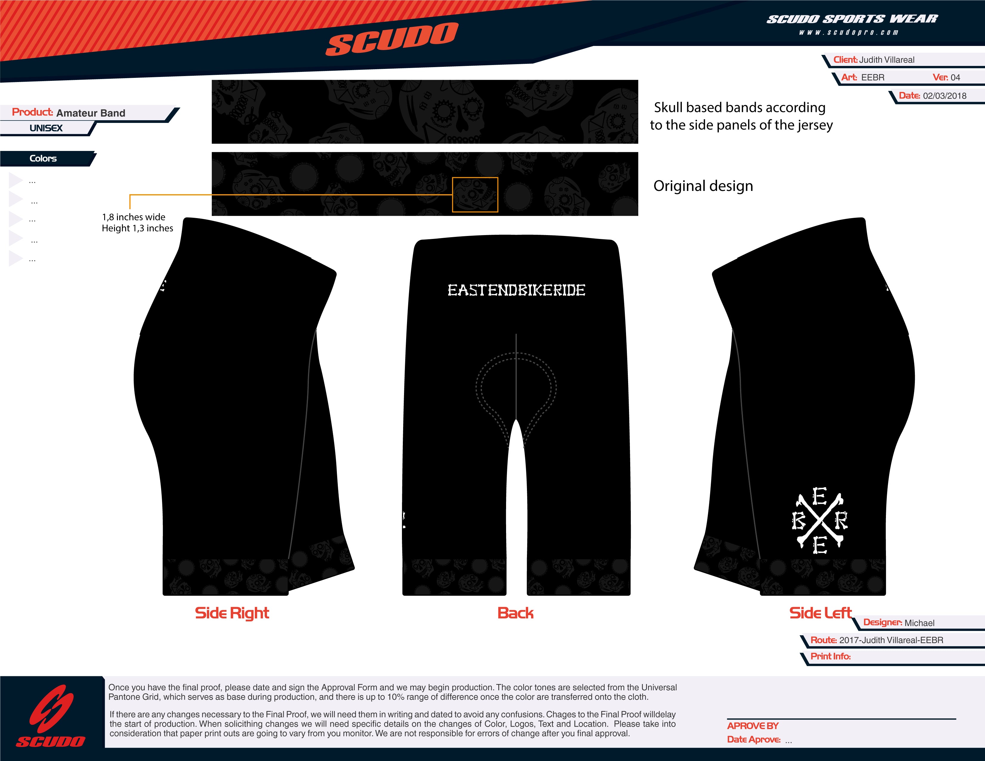 EEBR | Amateur Short Grey-Black | Band | Delux Pad | Men and Women