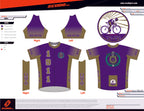 OMEGA  | Amateur Fit | Short Sleeve Cycling Purple | Full Zip | Men and Women