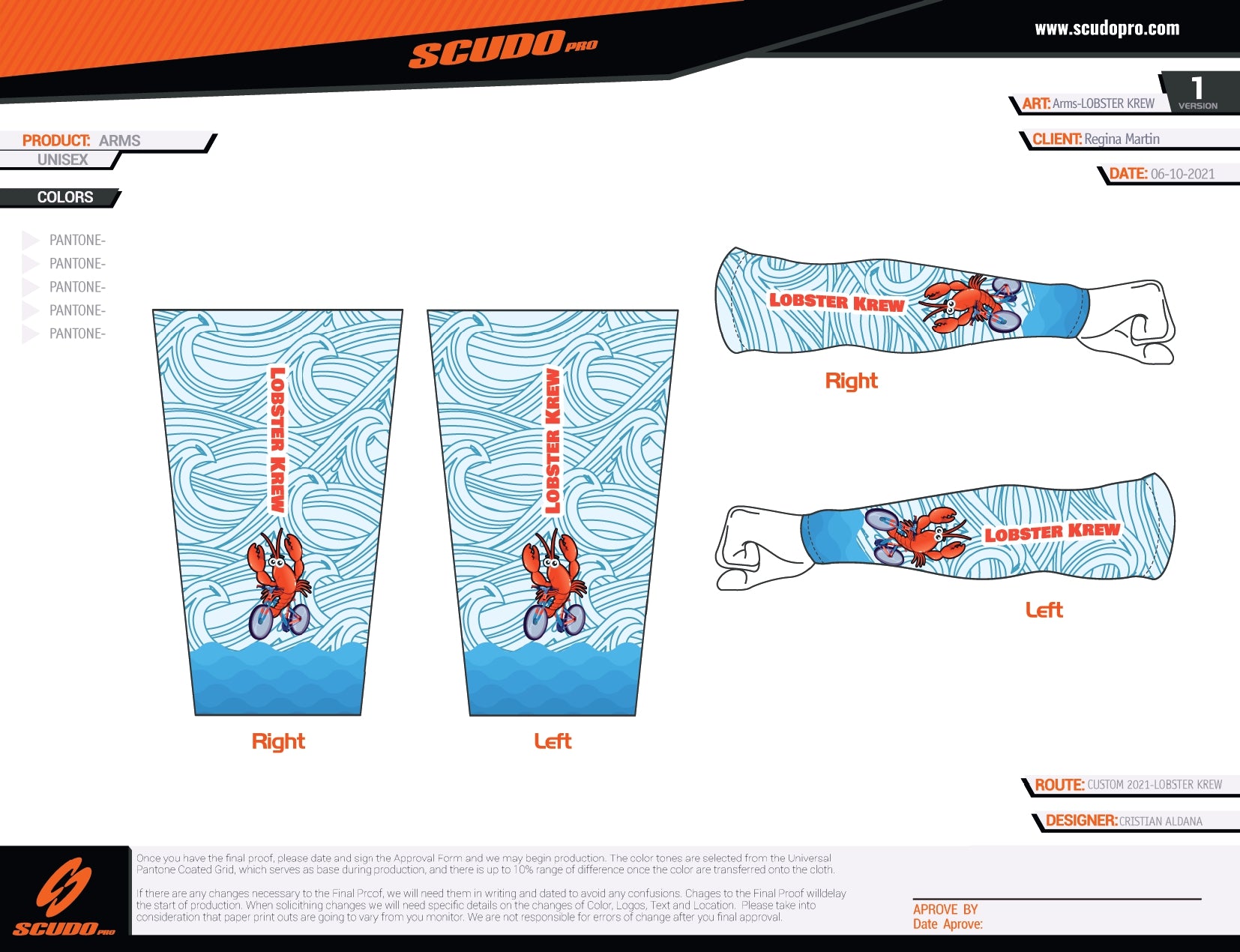 Lobster Krew | Arm Sleeves UV Protection | Unisex