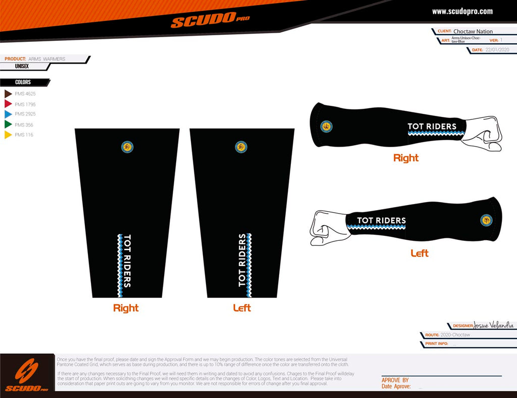 Choctaw | Blue Arm Sleeves UV Protection | Unisex
