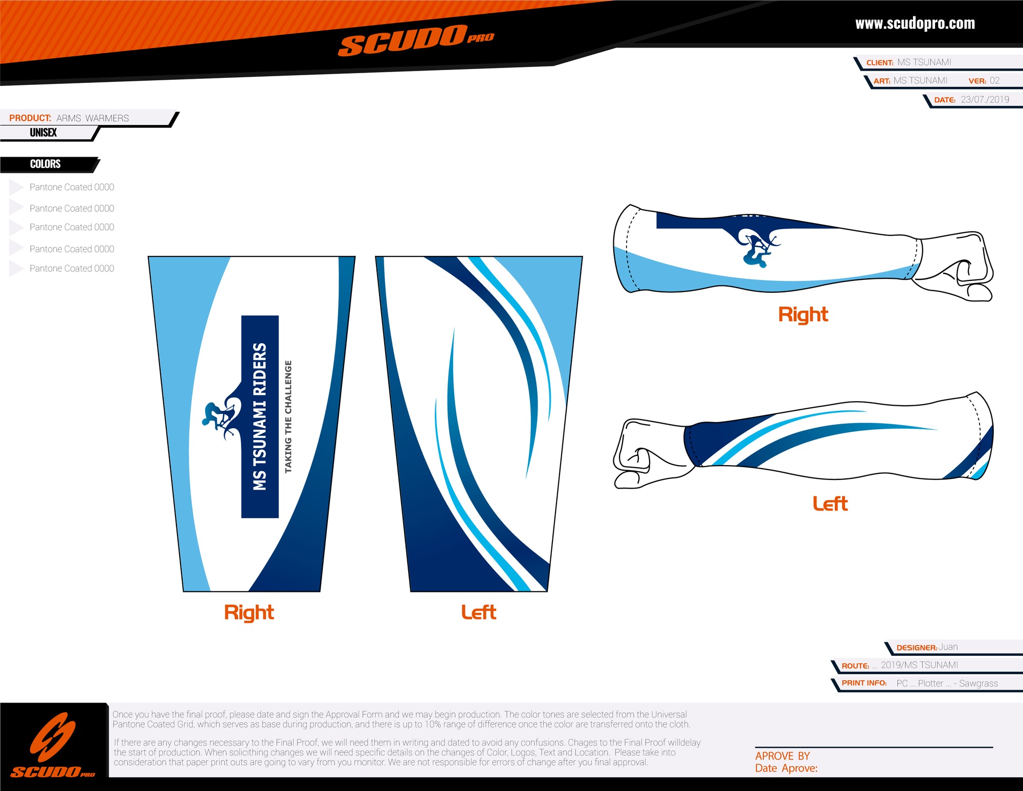 Tsunami | Arm Sleeves Warmers| Unisex