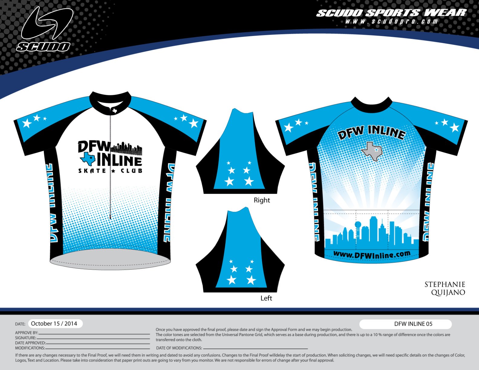 DFW | Amateur Fit | Short Sleeve Cycling Jersey | 3/4 Zip | 2" extra Length | Men and Women