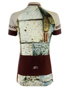 AT | Club Fit | Short Sleeve Cycling Jersey Bordeaux - Brickwall | WOMEN