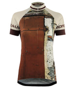 AT | Club Fit | Short Sleeve Cycling Jersey Bordeaux - Brickwall | WOMEN