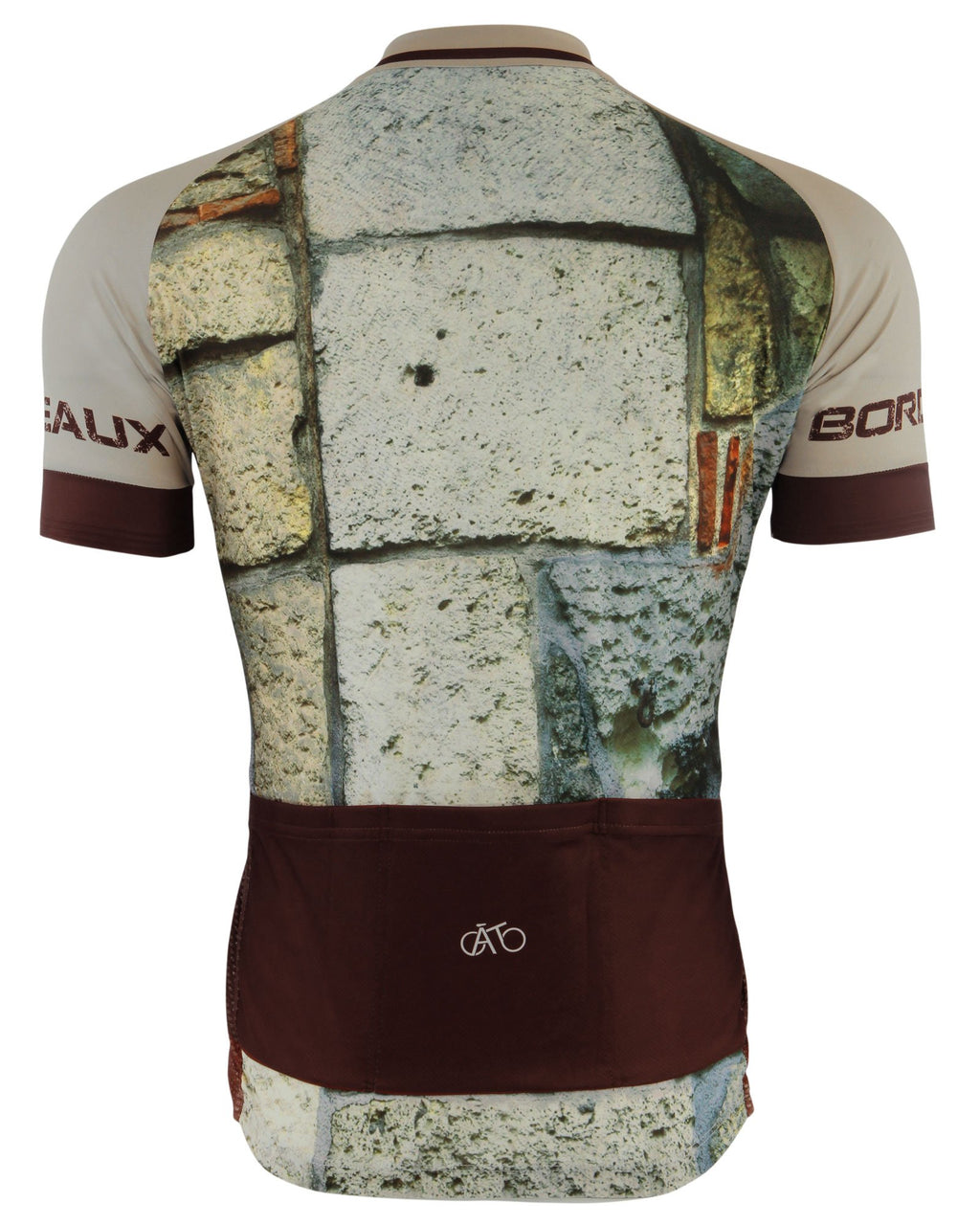 AT | Club Fit | Short Sleeve Cycling Jersey Bordeaux - Brickwall | MEN