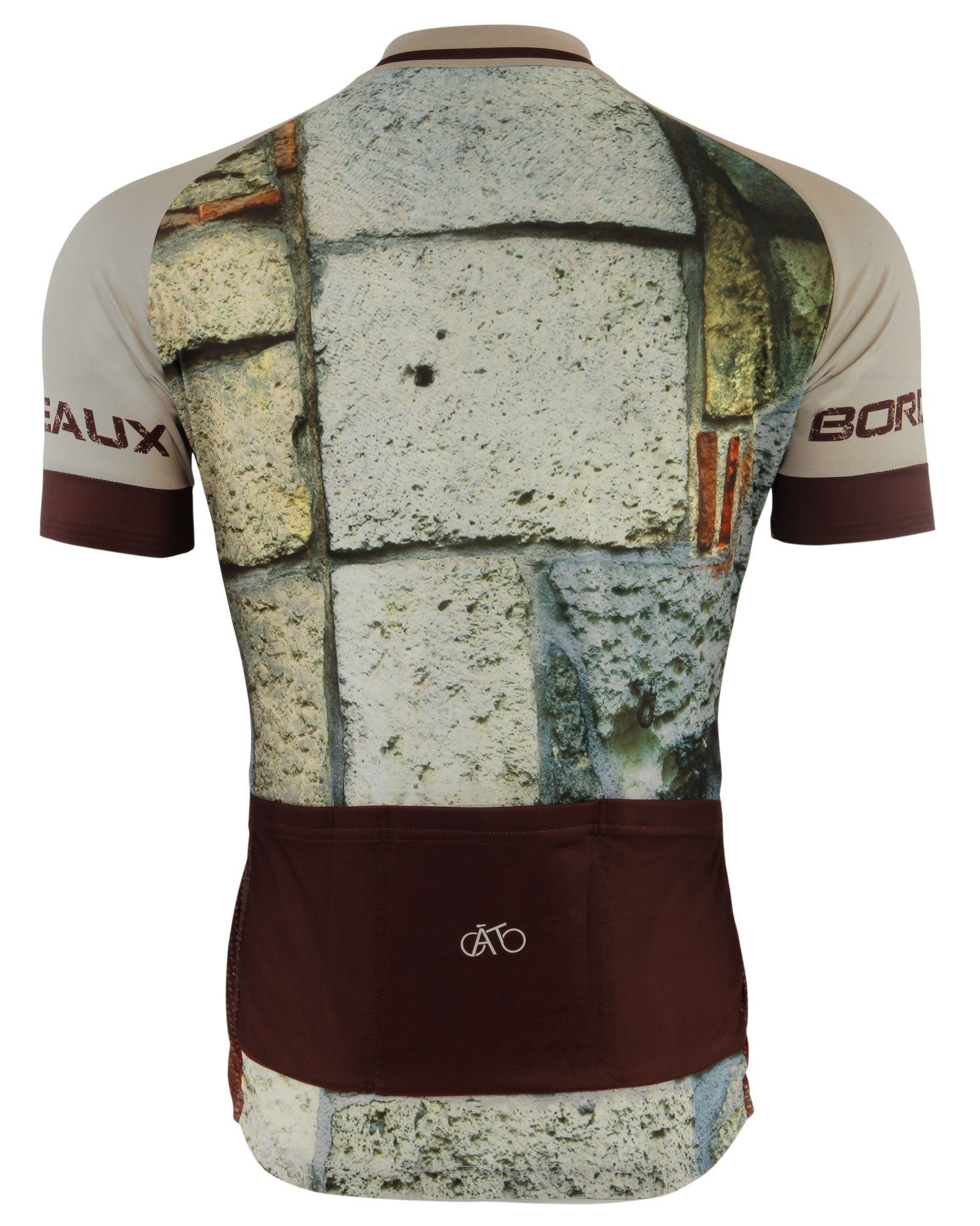 AT | Club Fit | Short Sleeve Cycling Jersey Bordeaux - Brickwall | MEN