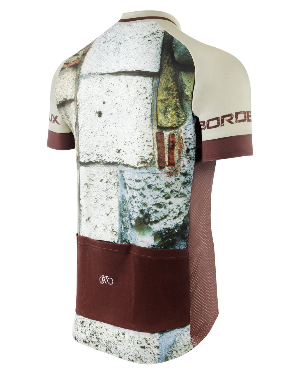 AT | Club Fit | Short Sleeve Cycling Jersey Bordeaux - Brickwall | MEN