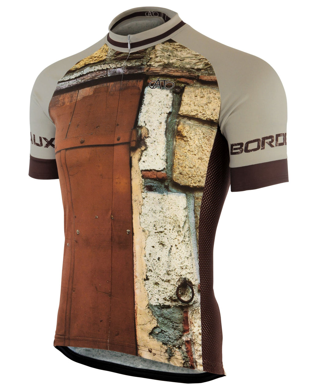 AT | Club Fit | Short Sleeve Cycling Jersey Bordeaux - Brickwall | MEN
