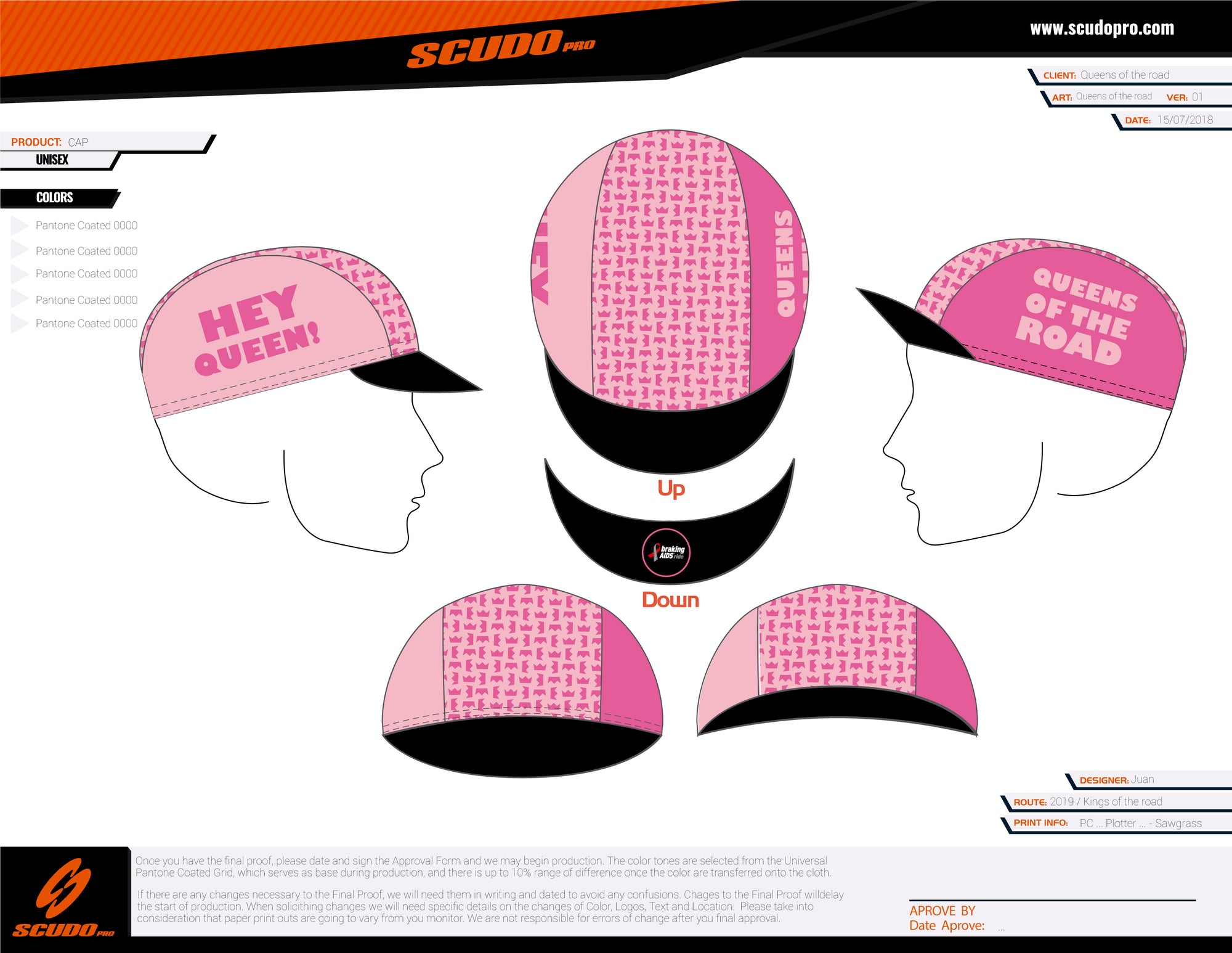Queens of the Road | Cycling CAP | Unisex